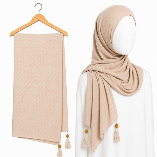 Stylengift premium  Crushed  Hijabs | All-Season Formal Tassel Scarf=SH-182