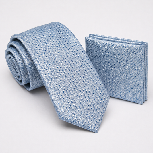 Men’s Tie & Pocket Square Set – Premium Formal Combo-TPS-051