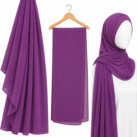 Stylengift Premium Chiffon Hijab – Ultra-Soft & Lightweight-SH-106