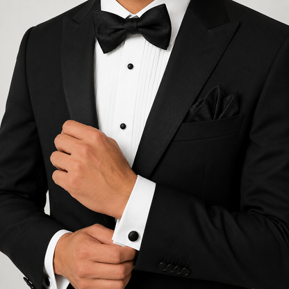 Bow Tie, Pocket Square & Cufflink The Elite 3-Piece Matching Set BPC 3006