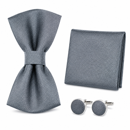 Bow Tie, Pocket Square & Cufflink The Elite 3-Piece Matching Set BPC 3004