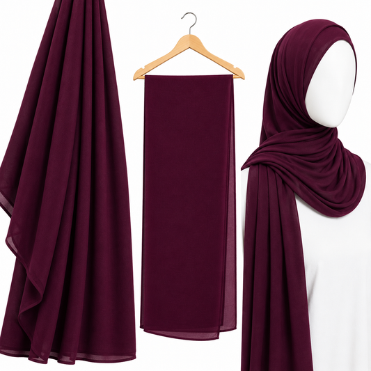 Stylengift Premium Chiffon Hijab – Ultra-Soft & Lightweight-SH-109