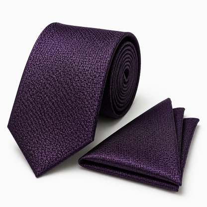 Men’s Tie & Pocket Square Set – Premium Formal Combo-TPS-054
