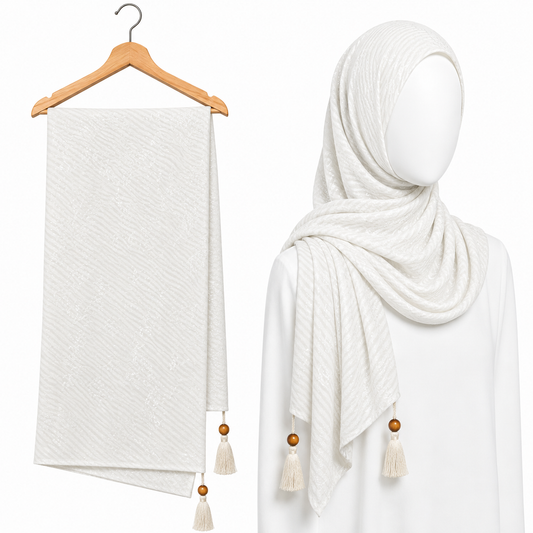Stylengift premium  Crushed  Hijabs | All-Season Formal Tassel Scarf=SH-180
