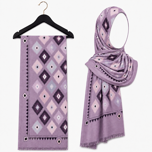 Stylengift Premium Lawn Printed Hijabs | Imported High-Quality Summer Scarf-SH-199