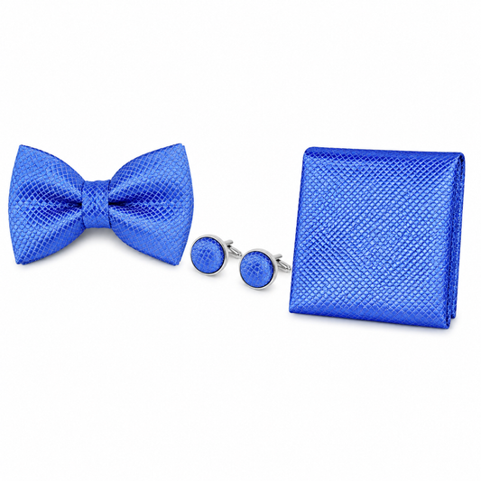 Bow Tie, Pocket Square & Cufflink The Elite 3-Piece Matching Set BPC 3008